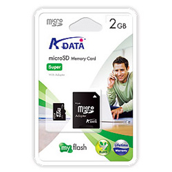 A-DATA (G[f[^[) Super MicroSD 2GB