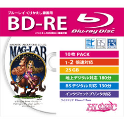 ̑ HI-DISC fpfW^Ή HDBD-RE2X10SC [BD-RE 2{ 10g]