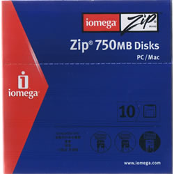 Zip 750MB Disks PC/Mac 10pbNڍׂ